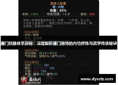 唐门经脉体系探秘：深度解析唐门独特的内功修炼与武学传承秘诀